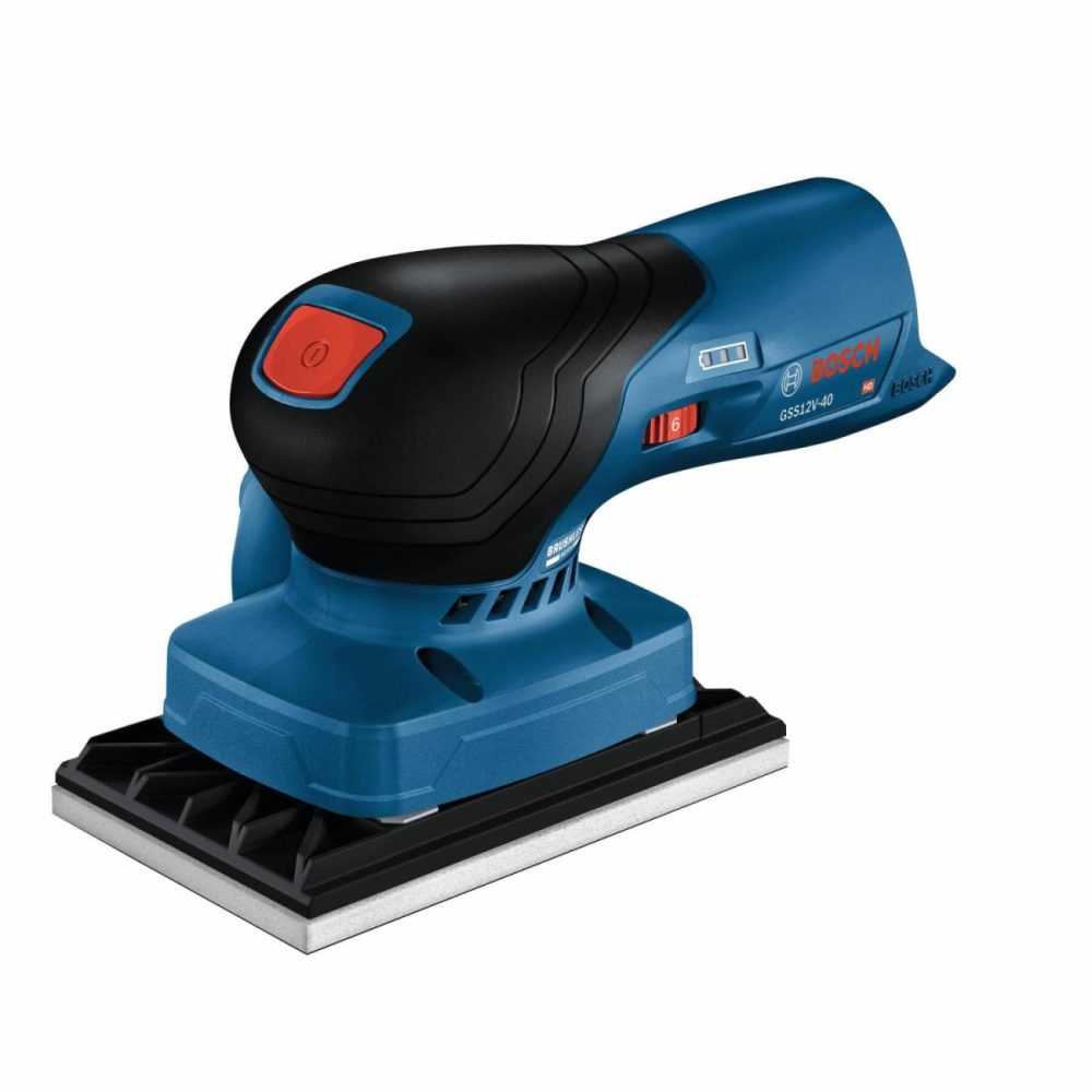 12V Brushless 1/4-Sheet Orbital Finishing Sander – Tool Only Handheld Sanders