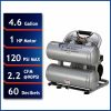 1Hp 4.6 Gallon Oil-Free Twin Portable Aluminum Tank Air Compressor Air Compressors