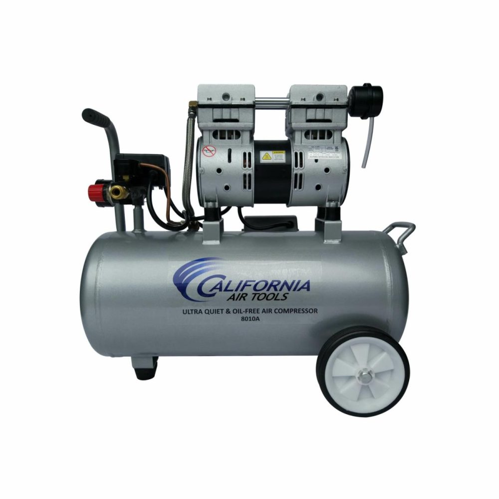 1Hp 8 Gallon Oil-Free Aluminum Tank Air Compressor Air Compressors