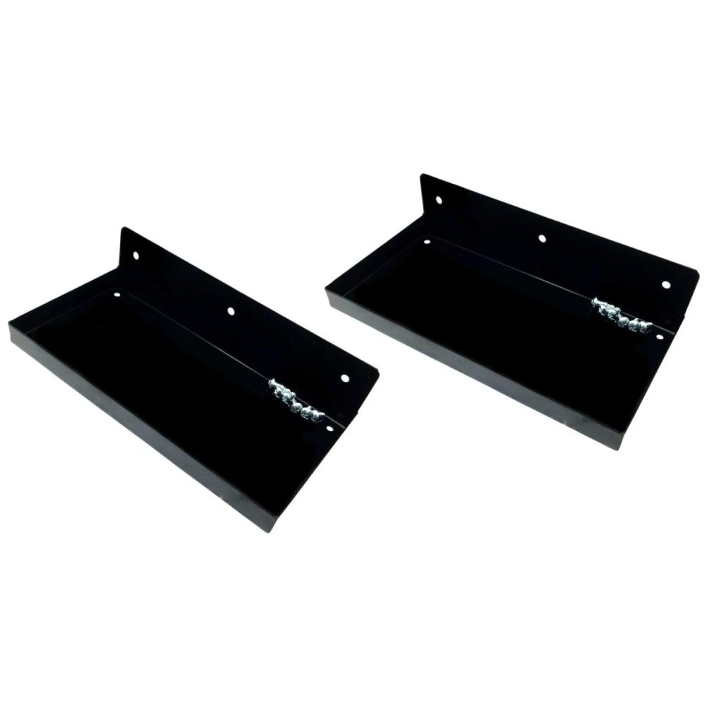 2 Pack – Durahook® 12″W X 6″D Steel Shelf For Duraboard Or 1/8″ & 1/4″ Pegboard, Black Pegboard, Hooks & Accessories