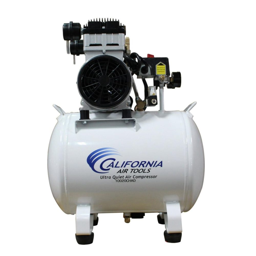 2Hp 220V 10 Gallon Oil-Free Steel Tank Air Compressor With Auto Drain Valve Powe Tools & Accessories