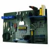 4′ Metal Pegboard Standard Tool Storage Kit – Green Toolboard & Blue Accessories Pegboard, Hooks & Accessories