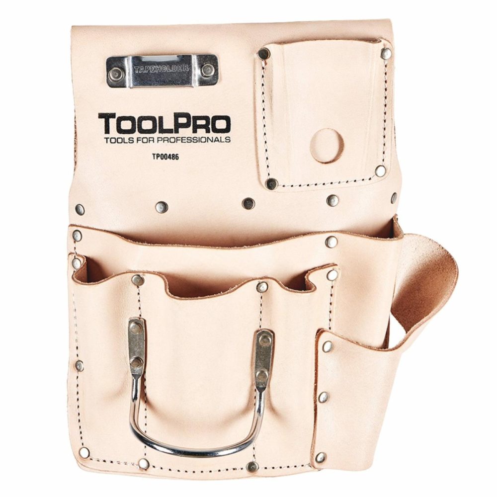 8-Pocket Drywall Pouch, Left Handed, Top Grain Leather Tool Belts & Rolls