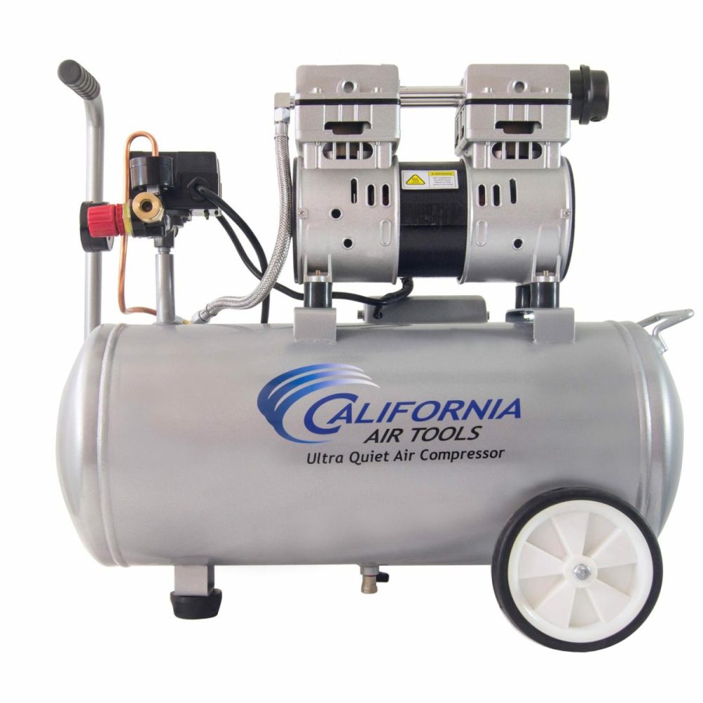 8010 Ultra Quiet And Oil-Free 1.0 Hp, 8 Gal. Steel Tank Air Compressor Air Compressors