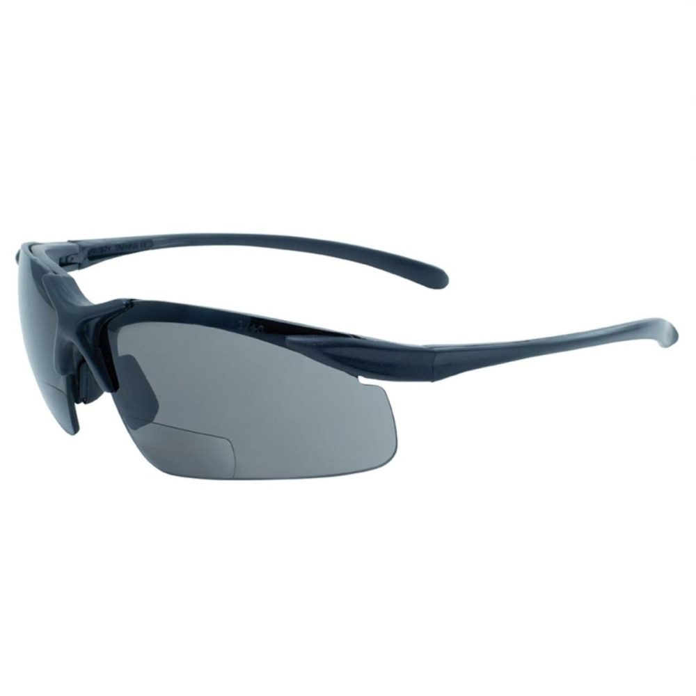 Apex +2.00 Smoke Bifocal Safety Lenses Eye Protection