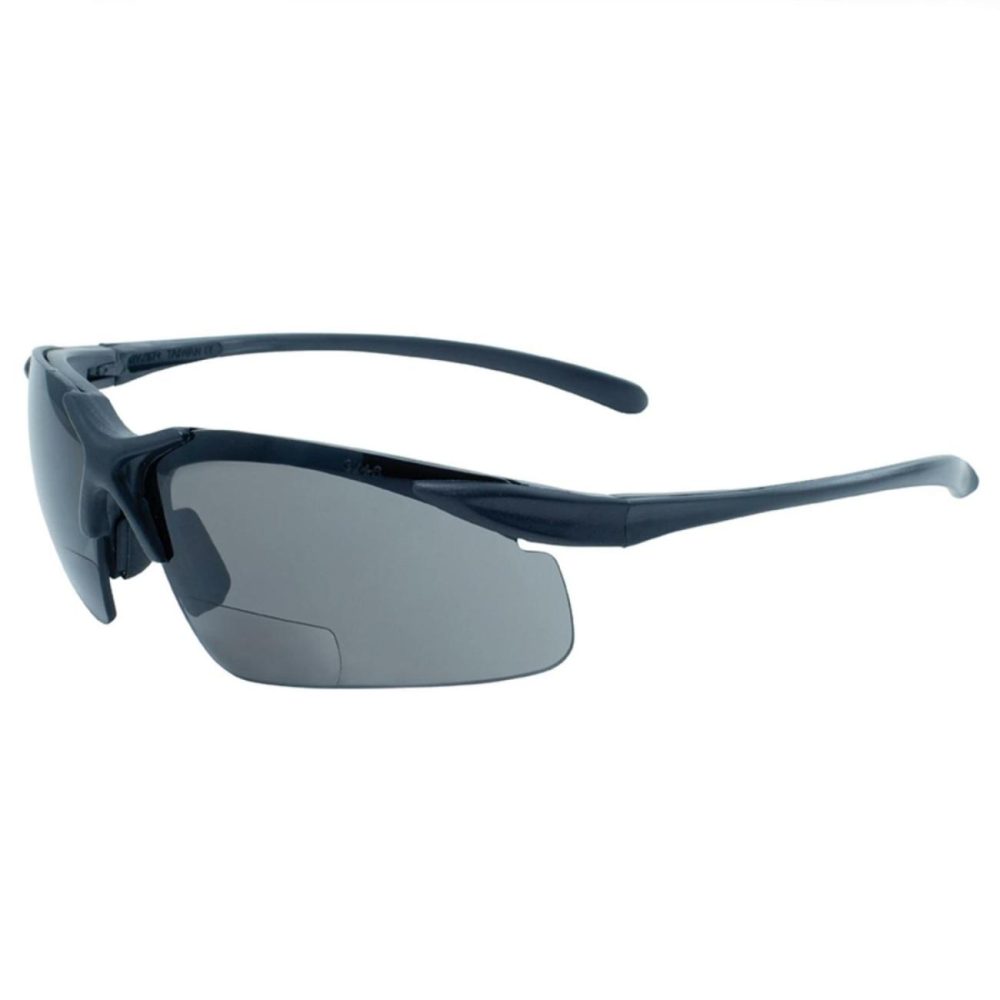 Apex +2.50 Smoke Bifocal Safety Lenses Eye Protection