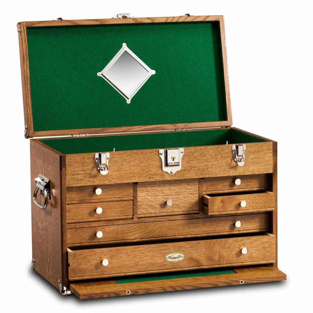 Classic Tool Chest In Quarter Sawn Golden Oak Tool Boxes & Storage