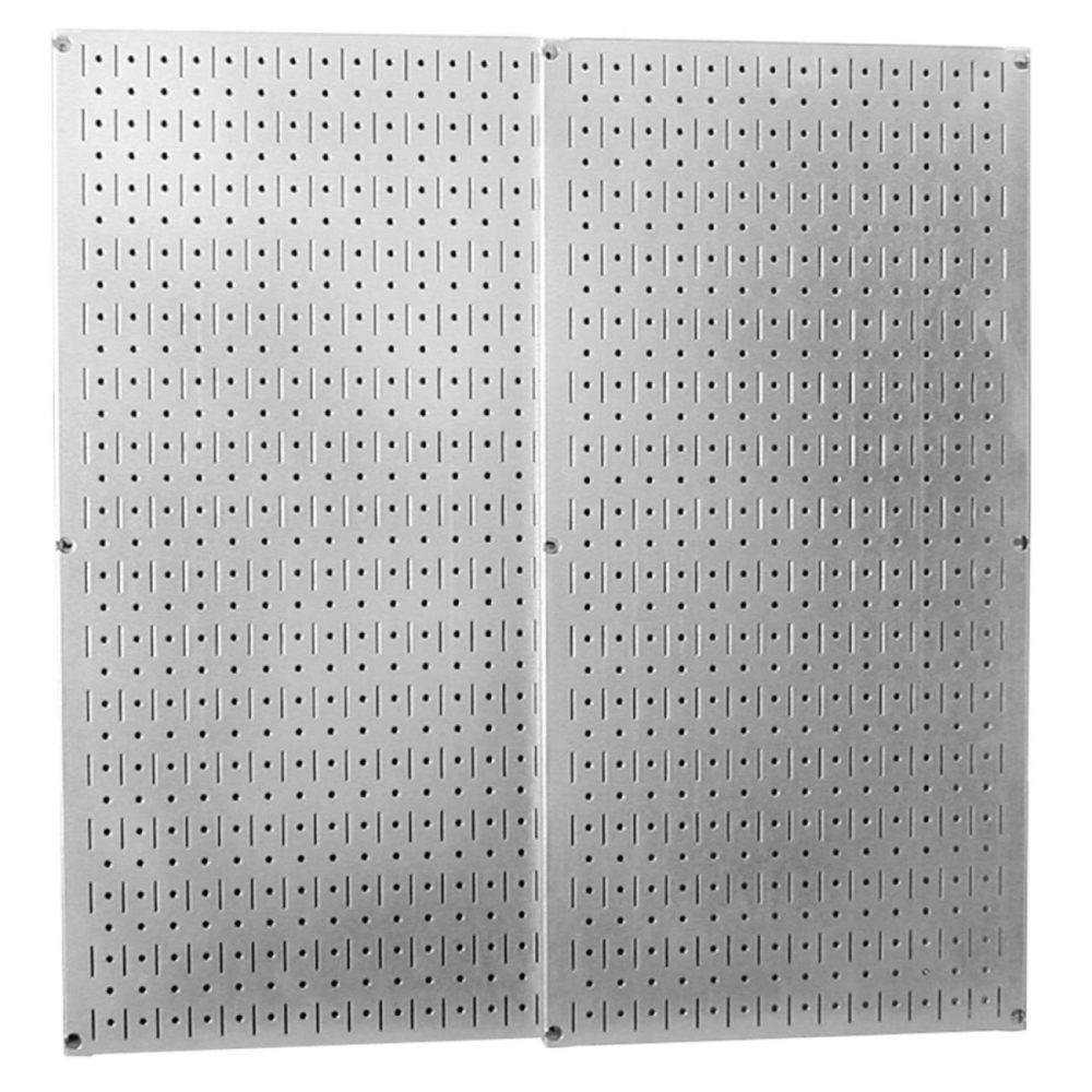 Galvanized Steel Metal Pegboard Pack – Two Pegboard Tool Boards Pegboard, Hooks & Accessories