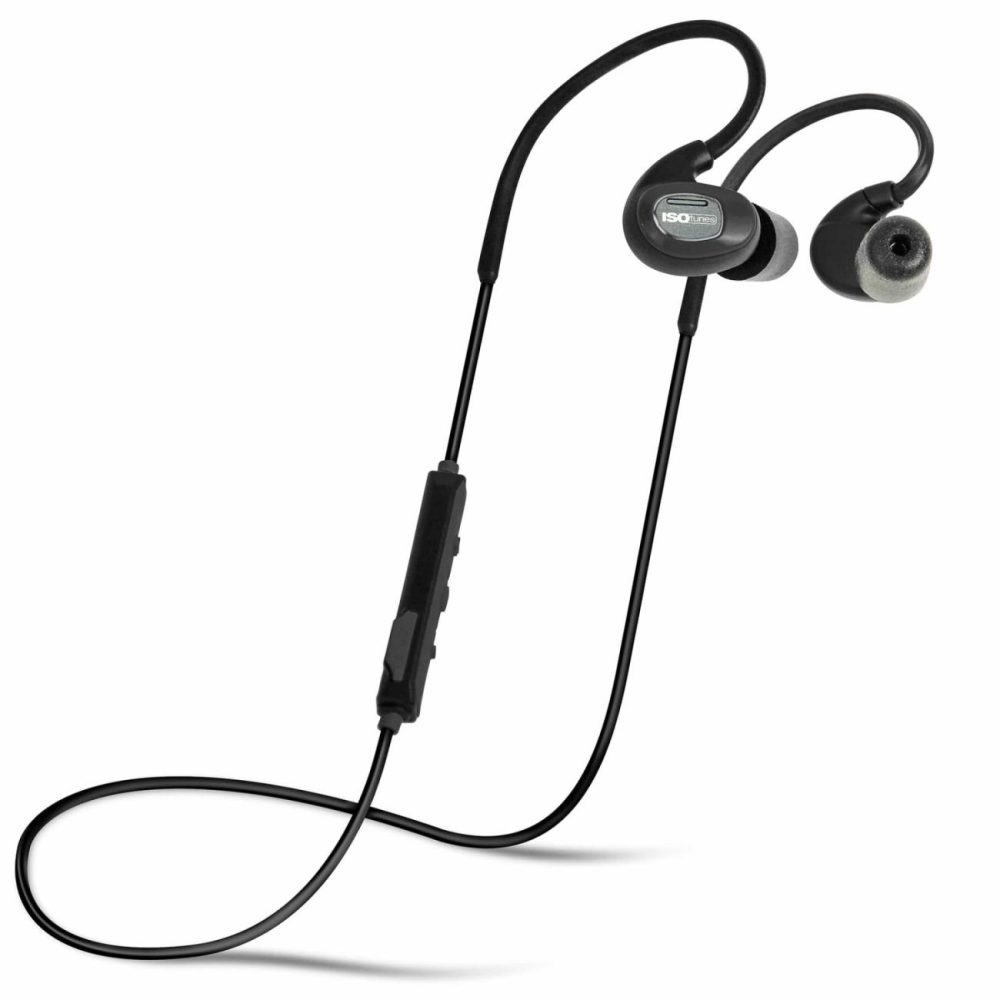 Pro Bluetooth Noise-Isolating Earbuds – Matte Black Hearing Protection