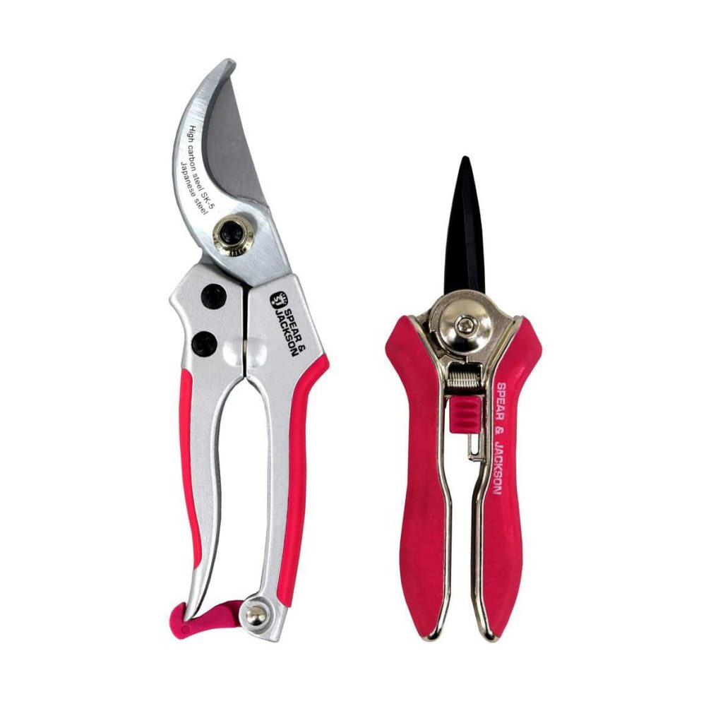 Colours Bypass Pruner And Mini Snips Pink Hand Tools